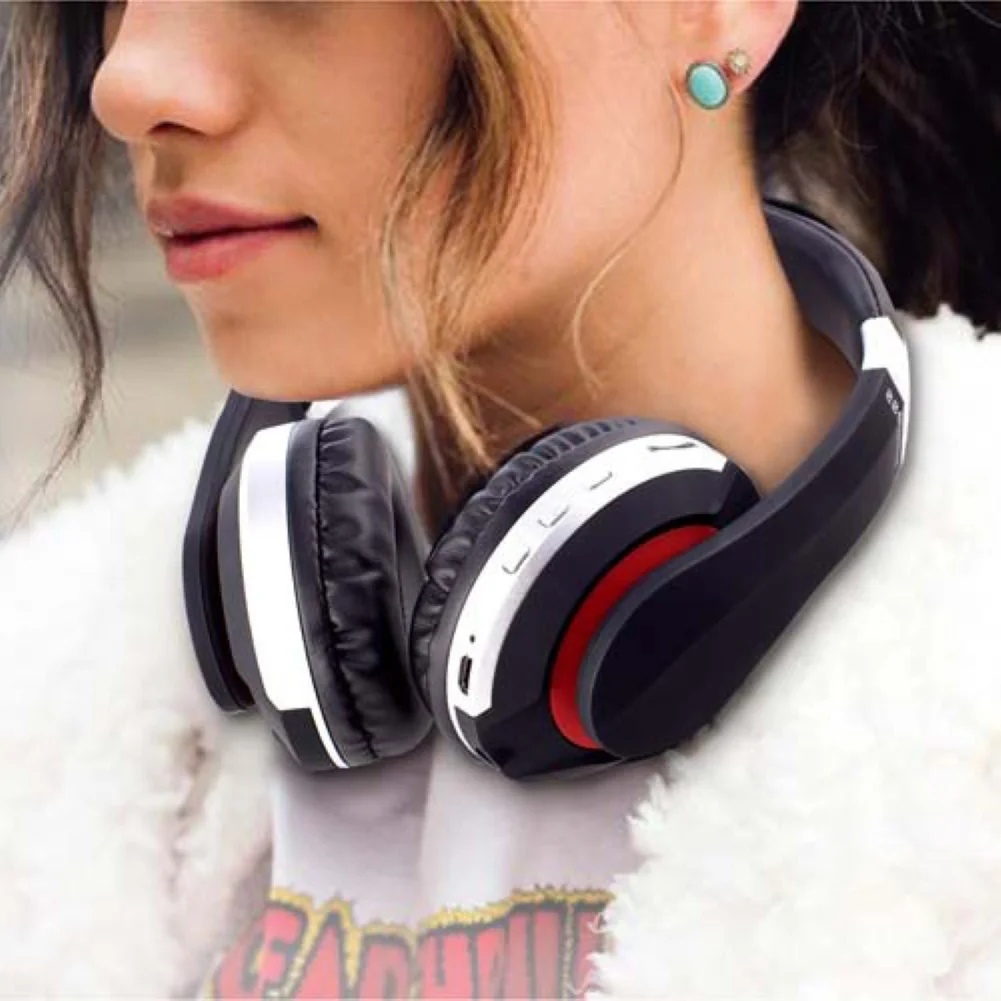 Складные беспроводные наушники Bluetooth 5 0 Накладные с усиленными басами