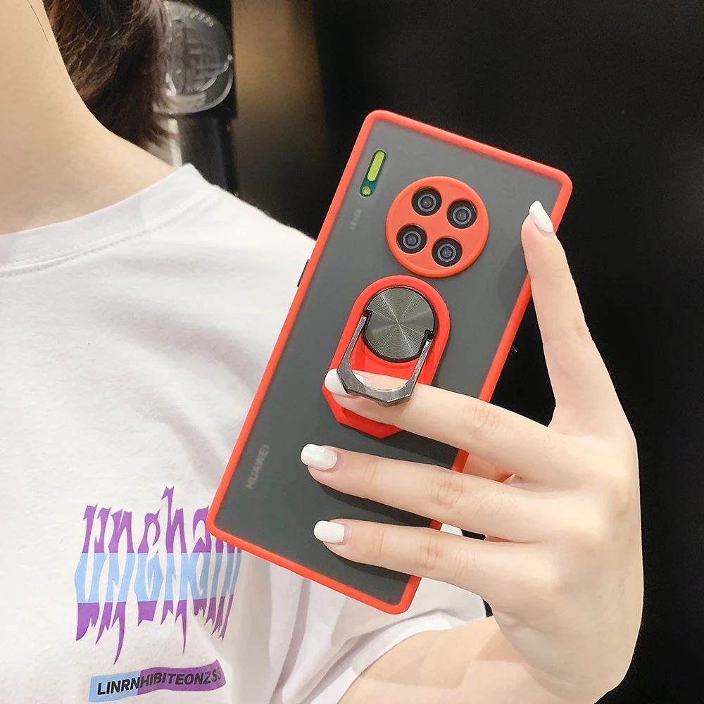 Защитный матовый чехол для телефона Huawei P50 P40 Pro P30 Lite P20 Mate 40 30 20 Nova 9 чехол-накладка