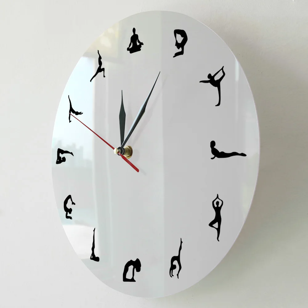 Настенные часы для йоги медитация декор стен подарок Йога индийская философия