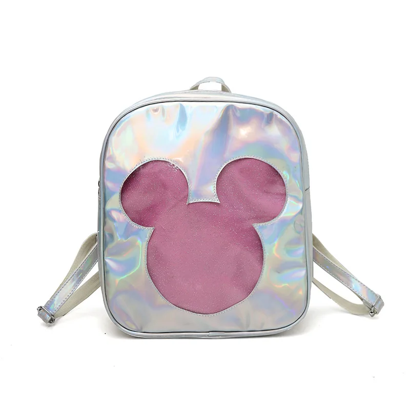 Модный милый женский рюкзак Disney с Минни лазером дорожный вместительный школьный