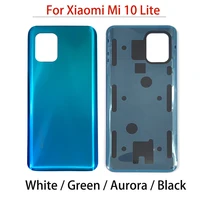20Pcs For Xiaomi Mi 10 Lite Back Cover Battery Glass Rear Door Housing With Adhesive Tape Mi10 Lite Rear Battery Back Cover