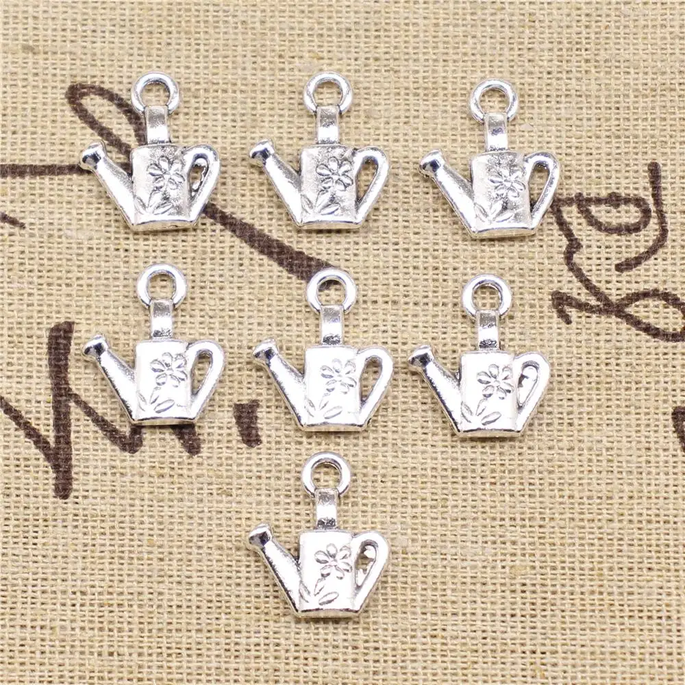 

Designer Charms DIY 5pcs 18x15mm Antique Silver Color Watering Can Charms
