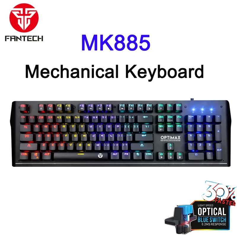 Профессиональная механическая клавиатура FANTECH MK885 USB Водонепроницаемая игровая
