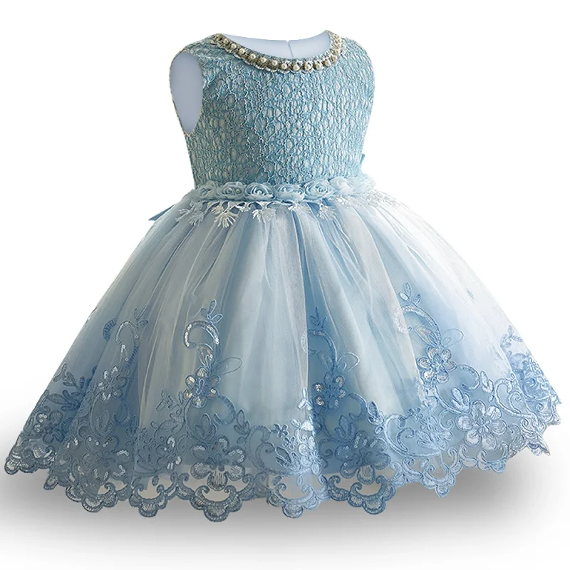 2017 Christmas Girls dresses Embroidery Ball Gown wedding bridesmaids toddlers beauty lace | Детская одежда и обувь