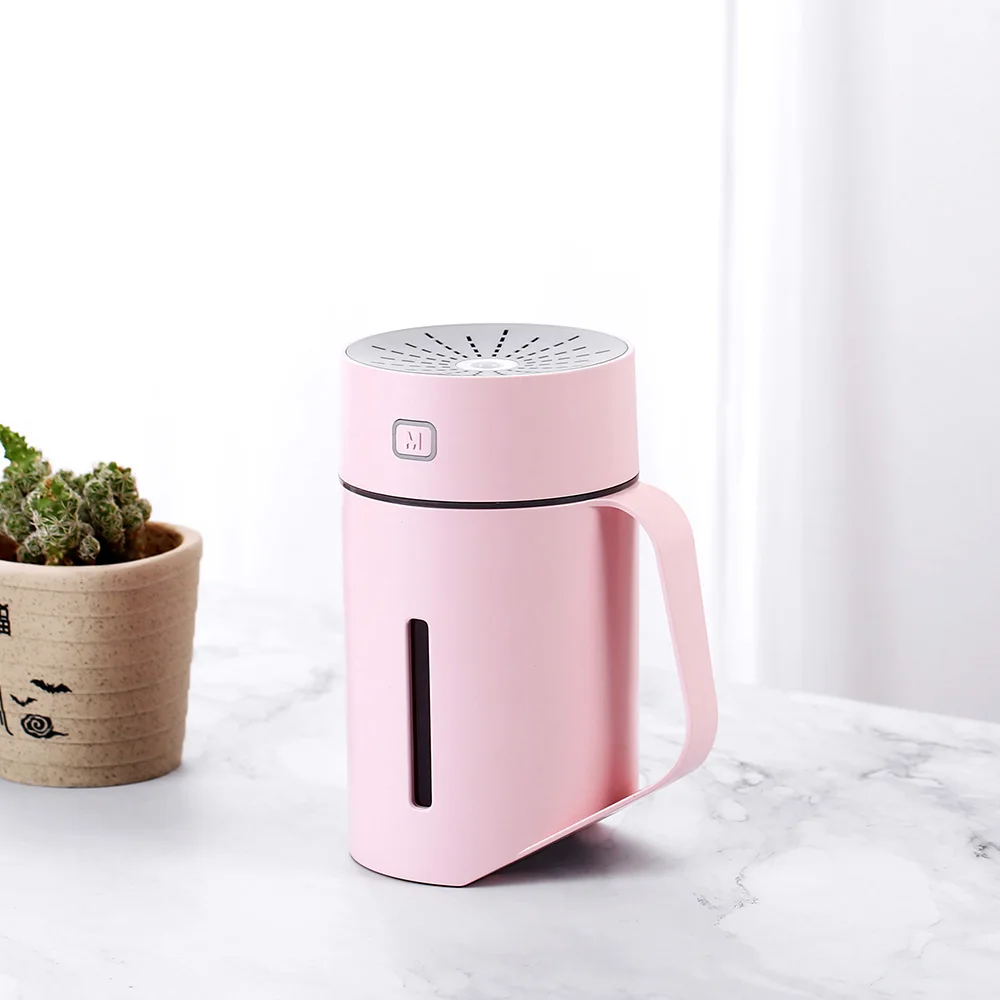 

420ML LEDs Humidifier Cup Air Cleaner USB Aroma Essential Oil Diffuser