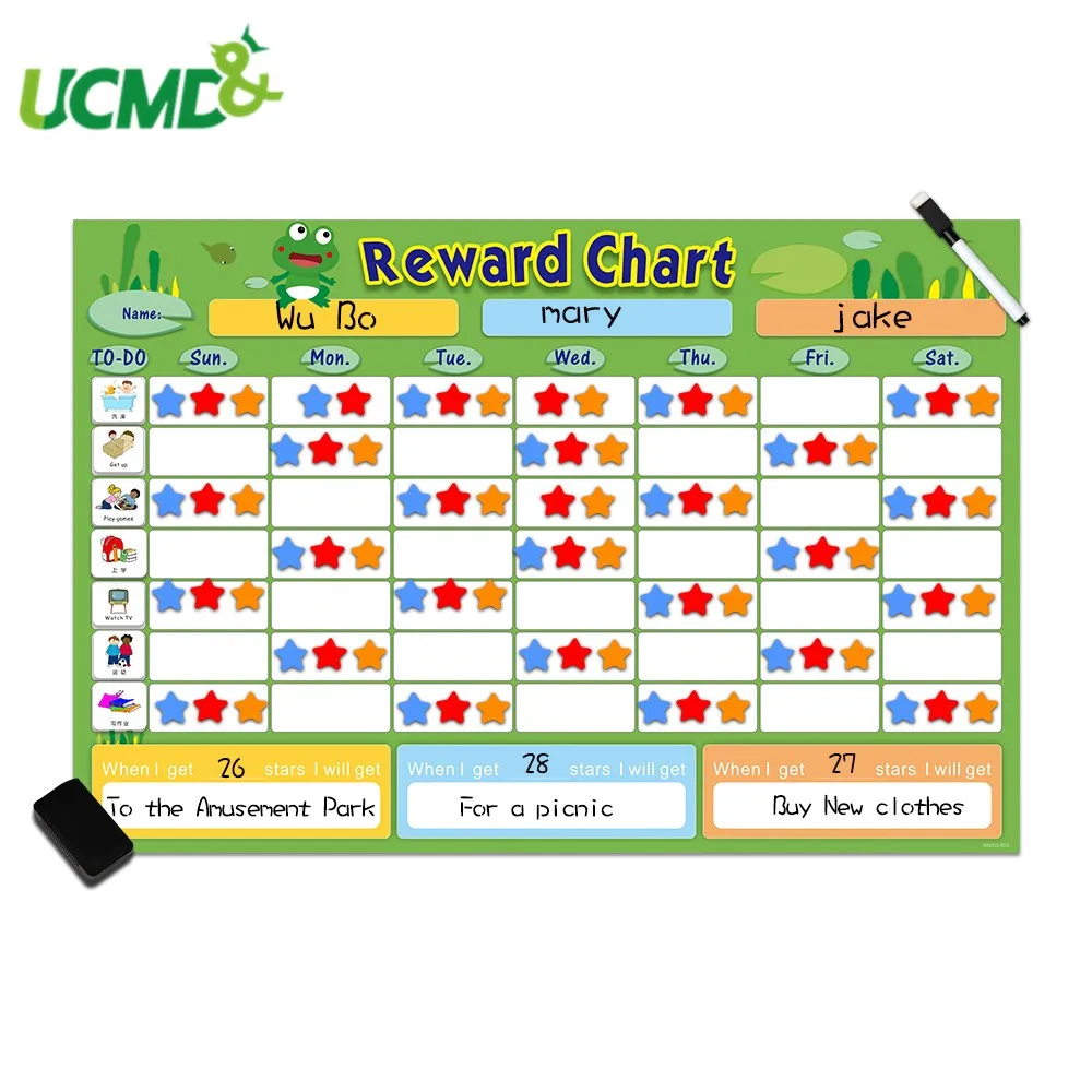 Магнитная трёхмерная детская ежедневная календарь награда за неделю