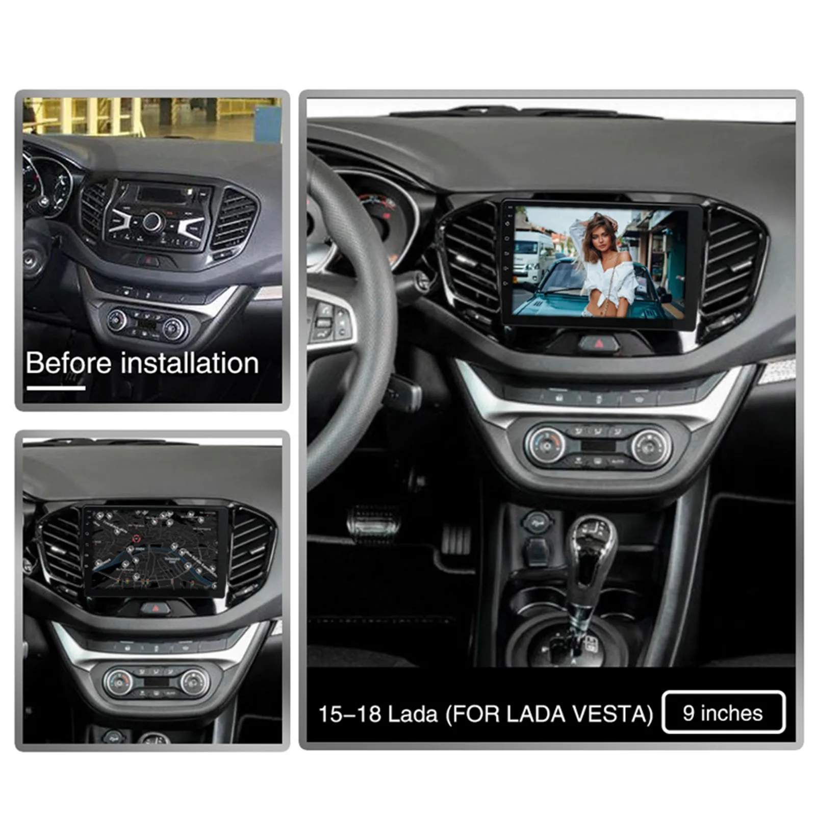 

Car Radio Multimedia Video Player Navigation Android10.1 MP5 Player 1024x600 1080P Full-Screen Display for LADA X RAY 2015-2020