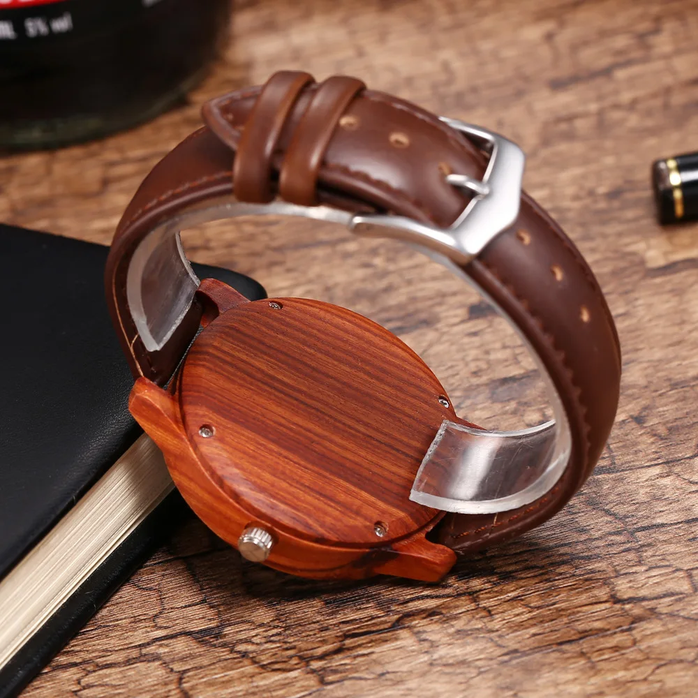 reloj mujer Couple Watch Wooden Clock Simple Design Handmade Cork Strap Bamboo Ladies Watch Gift Box Quartz Watch for women
