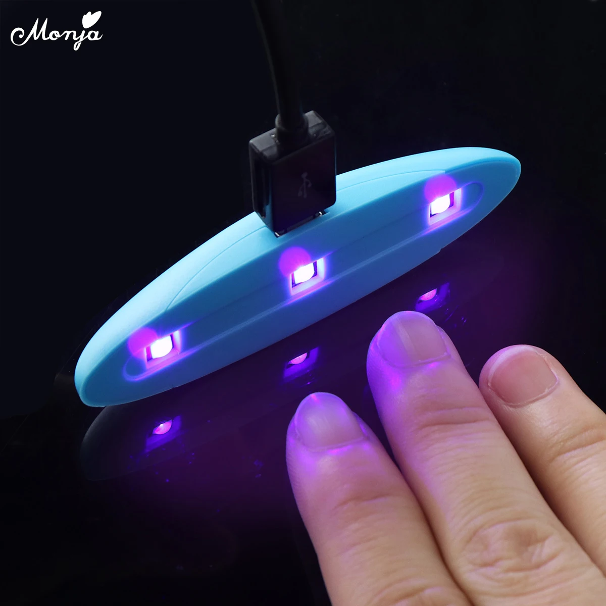 Monja 3W Multifunction Nail Art Portable Mini USB Gel Polish Light Dryer PC &amp ABS UV LED Curing Lamp Manicure Tool | Красота и