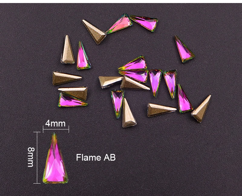 10 шт. треугольные декоративные кристаллы для ногтей|Стразы и украшения| |
