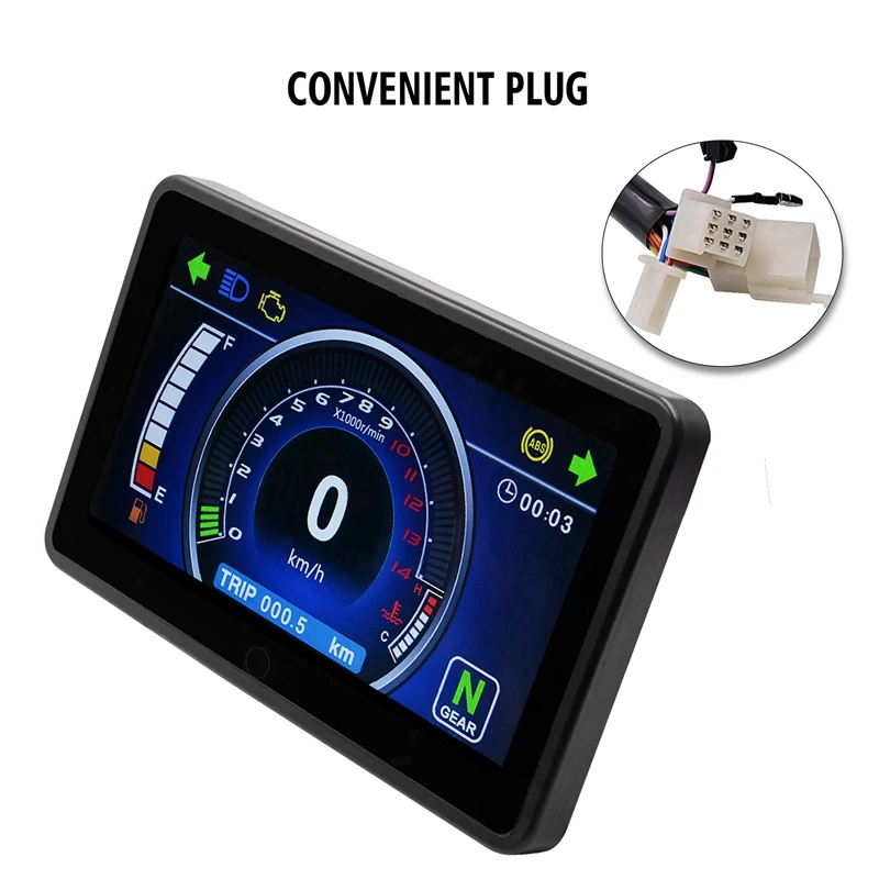Универсальный мотоциклетный полноцветный ЖК-дисплей Многофункциональный