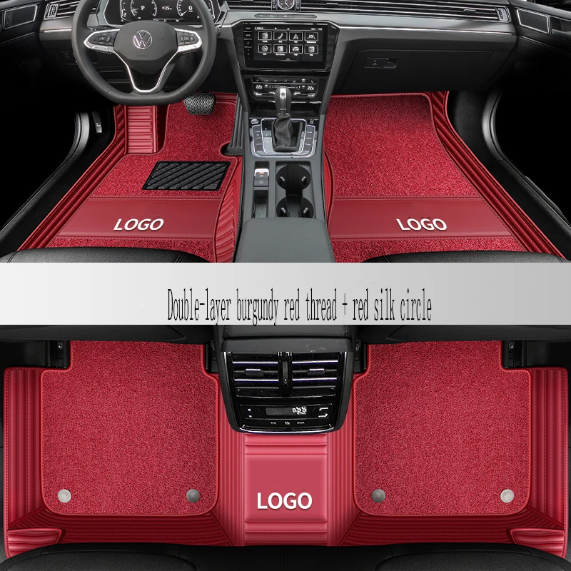 

Custom Leather Car Floor Mats For Acura All Models For TSX MDX TL ILX RL RSX RSX Integra Auto Carpets Covers Custom Leather Car