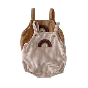 MILANCEL, Детские боди, Вельветовая Одежда для девочек, Радужный принт, цельнокроеный Комбинезон для маленьких девочек и мальчиков