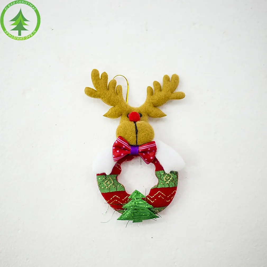 Рождественский Декор Санта Клаус Снеговик Медведь Лось висячая кукла