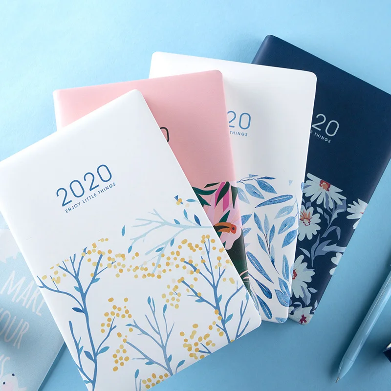 Kawaii планировщик цветок A5 план книга 2020 портативный календарь расписание