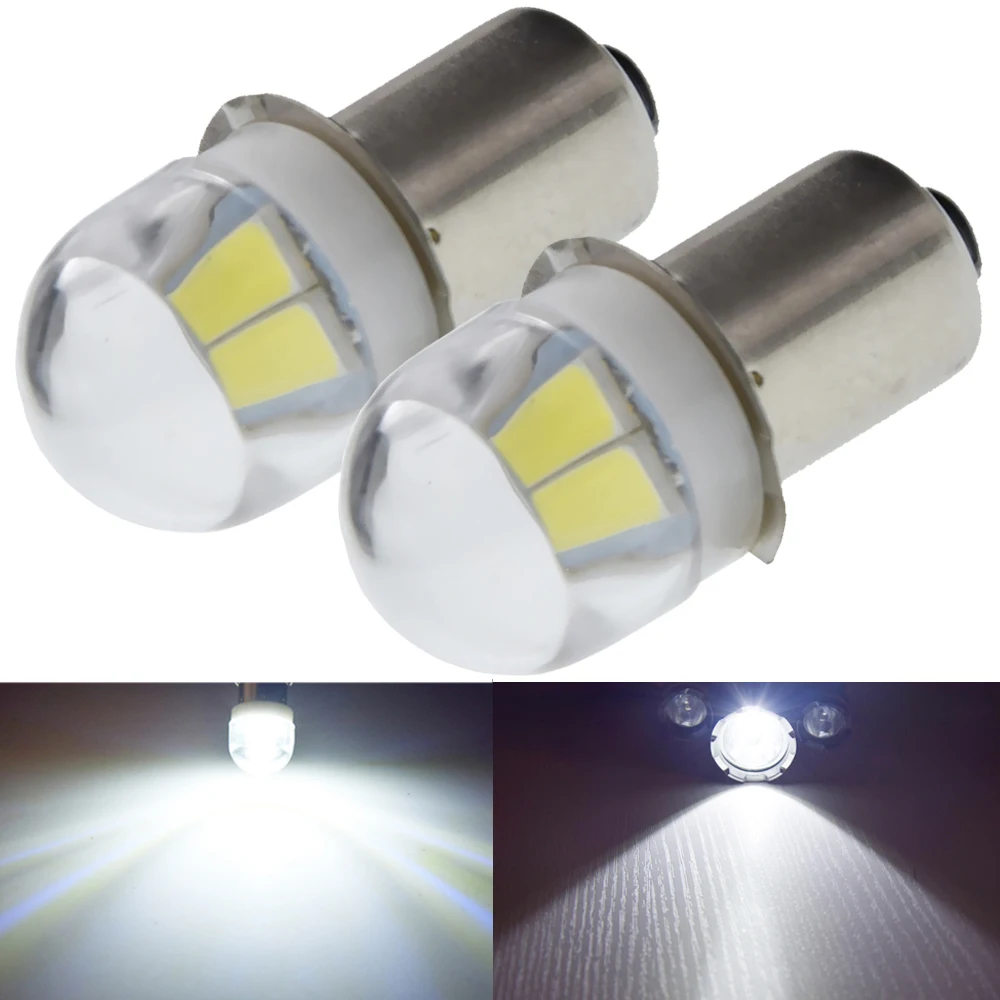 

2 шт. P13.5s PR2 Светодиодная лампа 3 В 4,5 В 6 В постоянного тока 5630 2 SMD Белый/Теплый Белый Миниатюрный Свет Замена для фонарика Велосипедная рабочая лампа