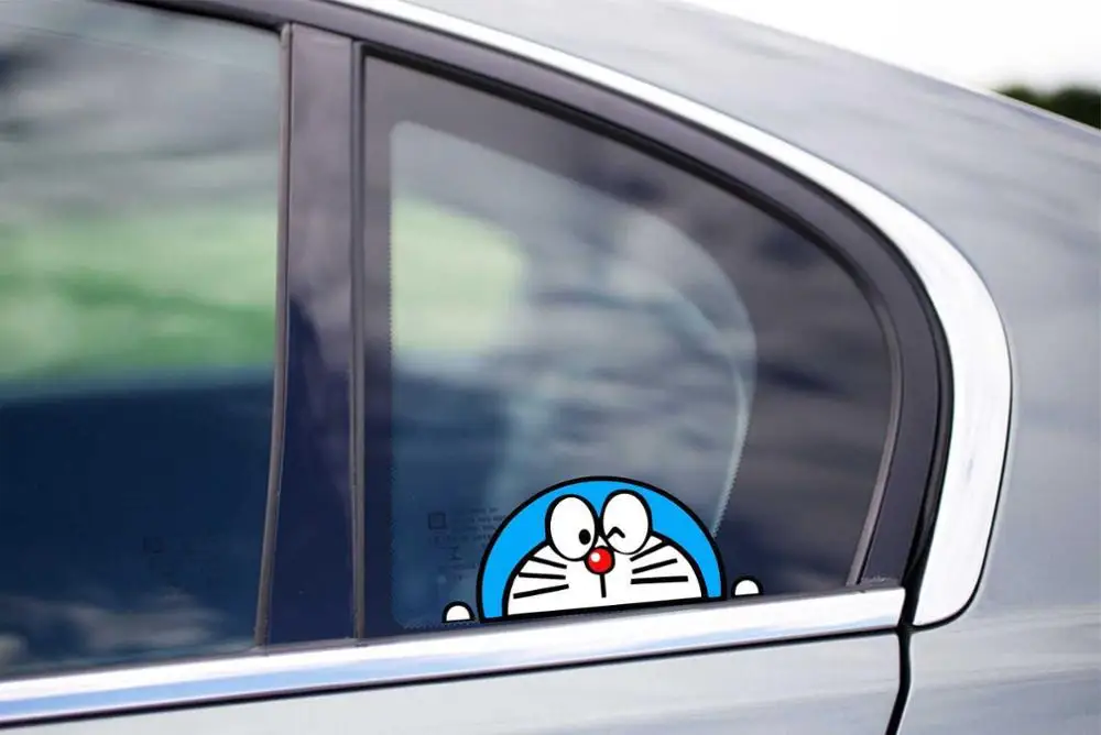 

Three Ratels FC205 Doraemon Peeking Peeker Bumper Car Window Vinyl Decal Sticker Anime Cute JDM