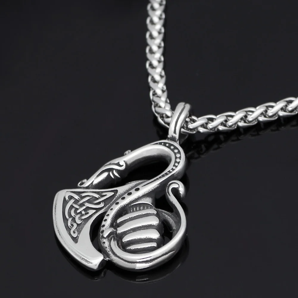 Мужские бриллиантовые топоры из нержавеющей стали бриллиантовое ожерелье с