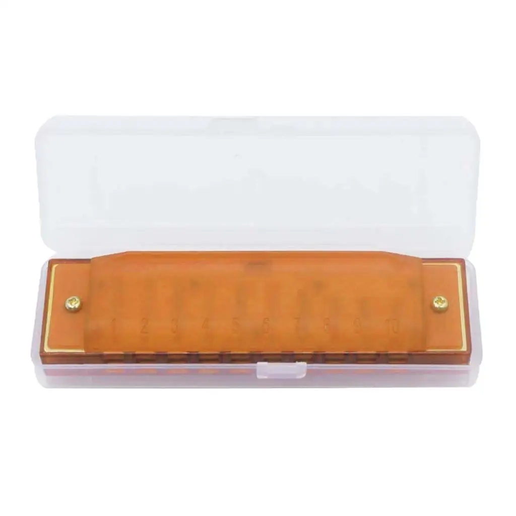 10 Holes 20 Tunes Harmonica Key of C for Beginner Students Kids Gift Professional with case | Спорт и развлечения