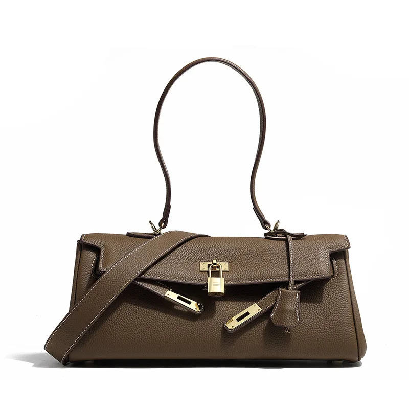 

Bag women 2021 autumn and winter new leather shoulder bag handbag wild atmosphere portable underarm bag large-capacity bag women
