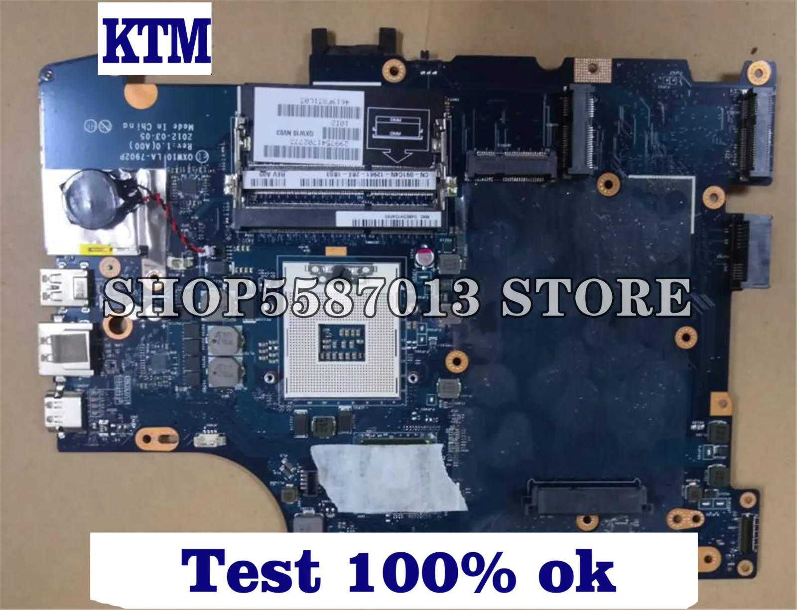 

KEFU LA-7902P Laptop motherboard for Dell Latitude E5530 original mainboard