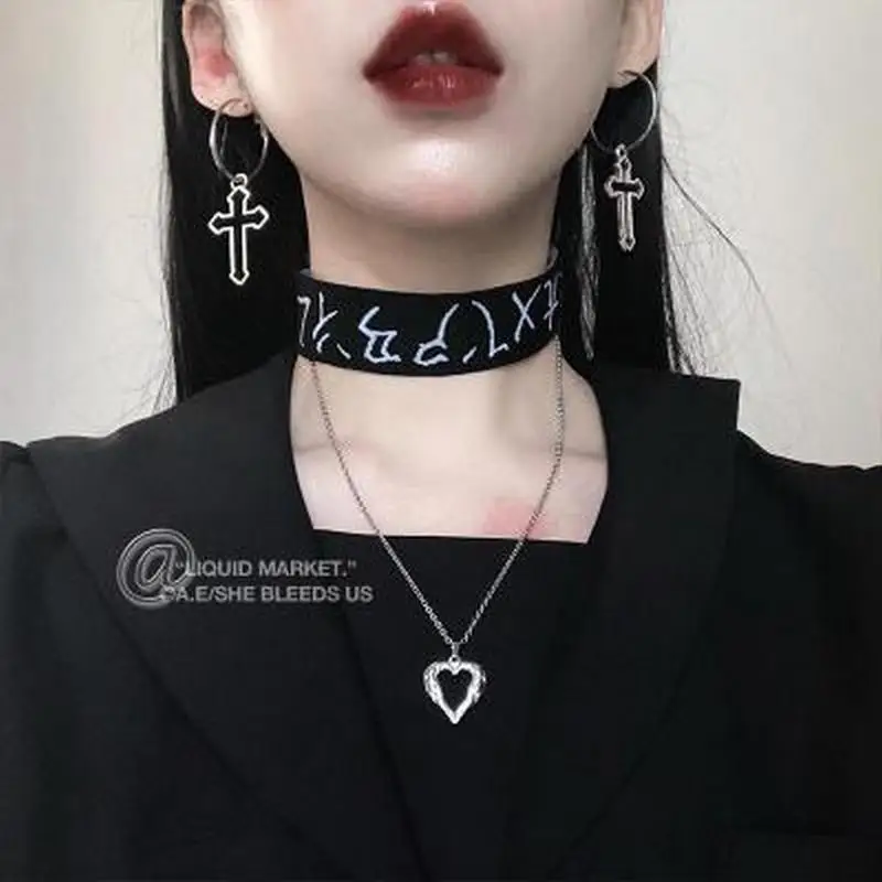 Серьги-гвоздики Kpop женские с крестом винтажные металлические ювелирные