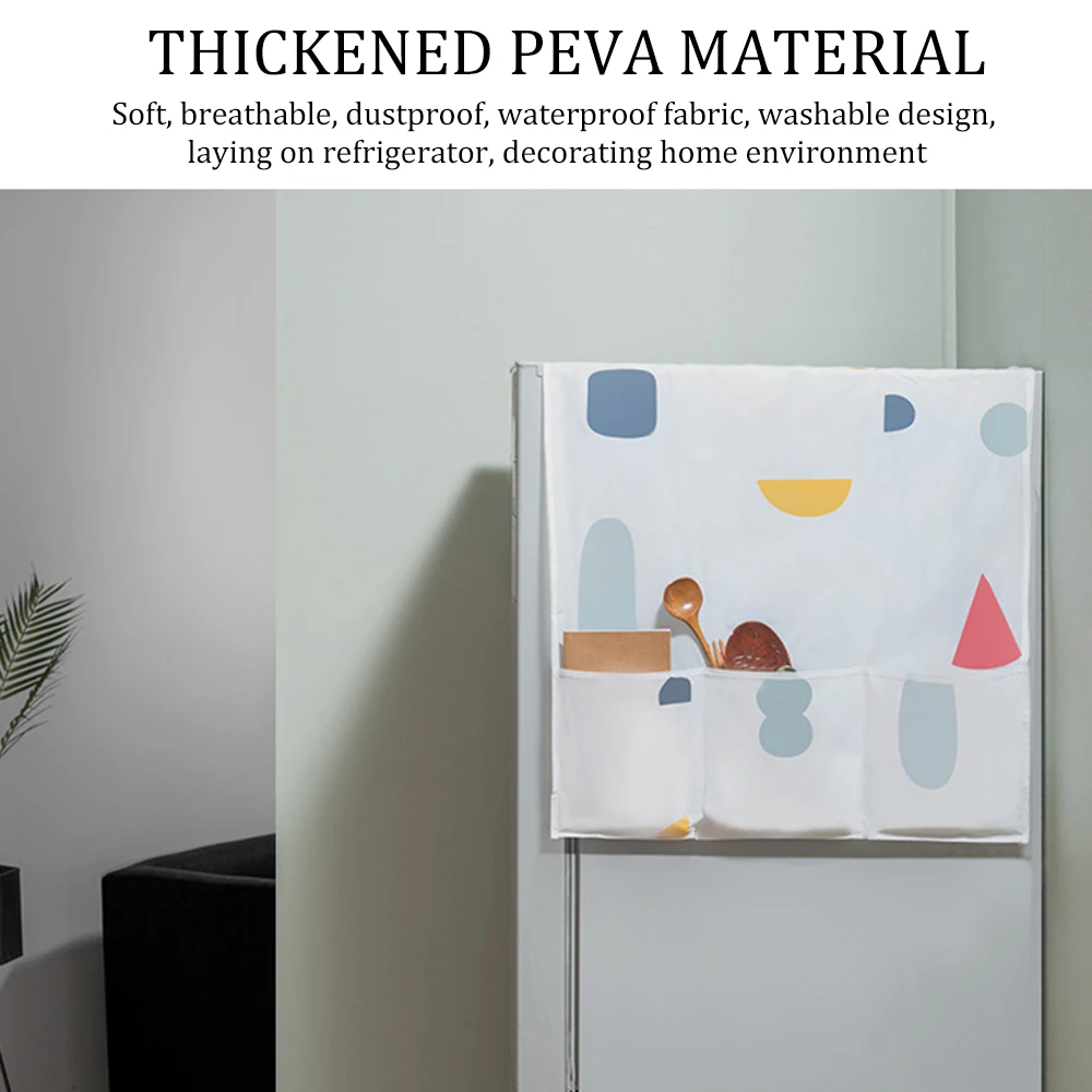 Kitchen Waterproof Refrigerator Covers Anti-Dust Microwave Cover With Storage Bag For Home Clean Accessories Supplies | Дом и сад