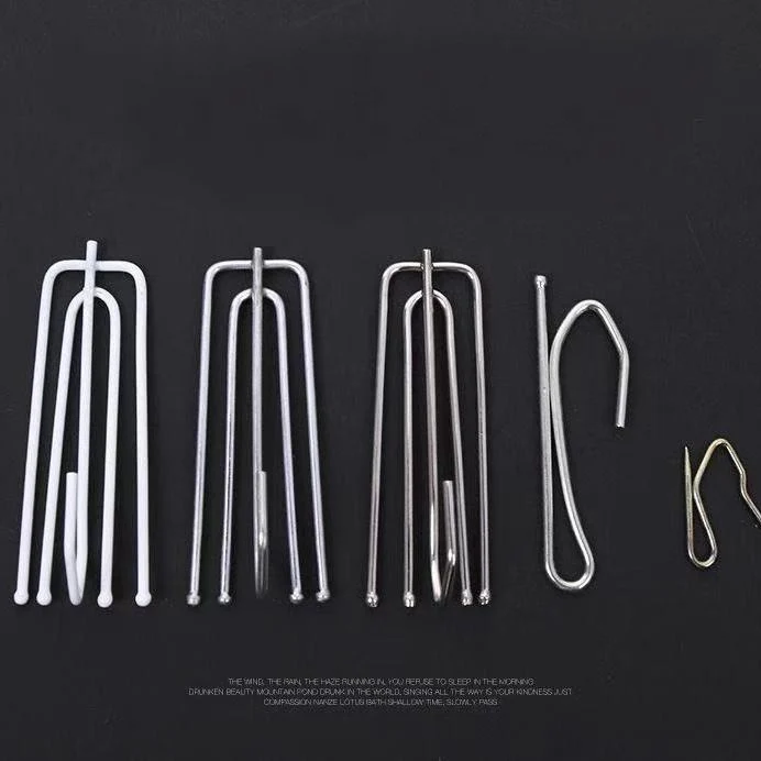 

15PCS Metal Four Fork Curtain Tape Hook Curtain Cloth Ring Clamp Tracks DIY Home Curtain Accessories