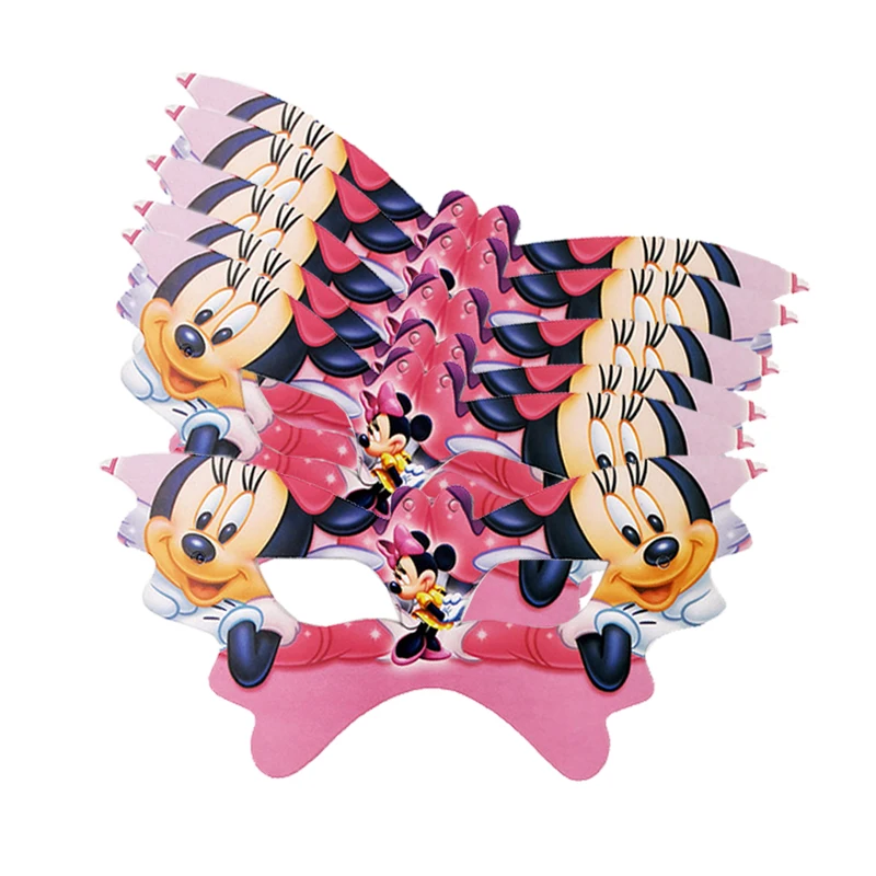 Набор для украшения дня рождения Минни Маус розовые красные товары маленьких