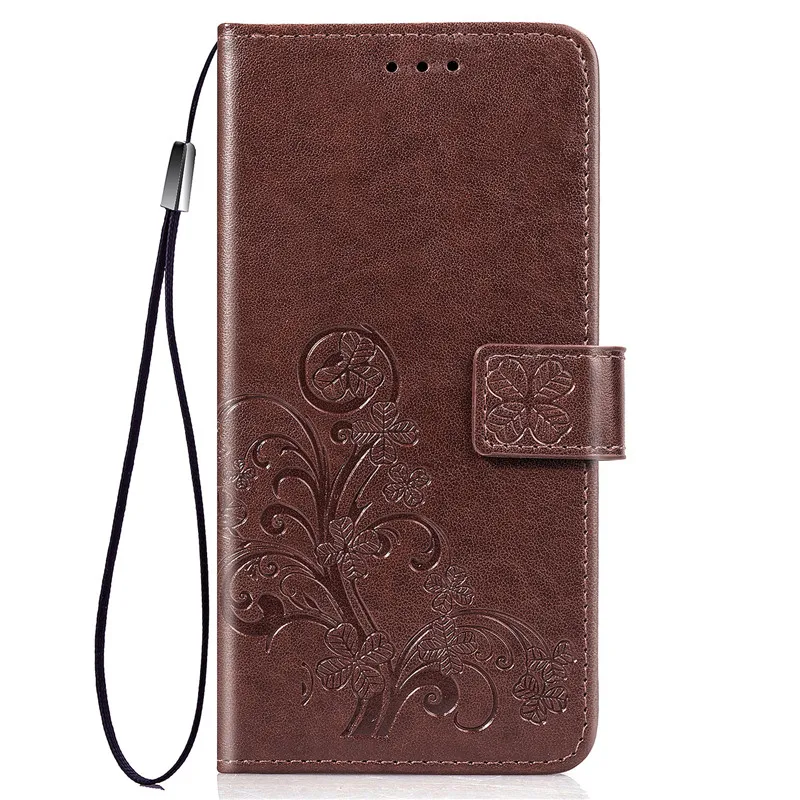 Brown Кожаный чехол-книжка с цветочным узором для Xiao mi Red mi 6 6A 7A 5 Plus 3S 4A 5A Note 7 4 Pro 4X mi A3 A1 A2 8 Lite Go Red mi 7 7A - Цвет: Brown