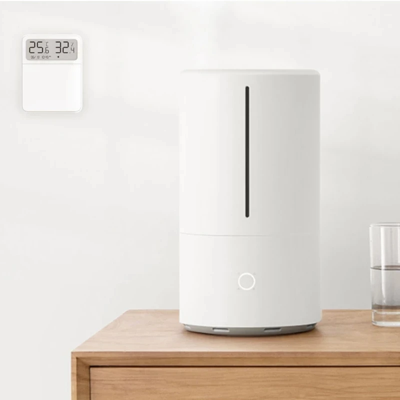 

Xiaomi Mijia Smart Screen Display Wall Switch With Temperature Humidity Two Way Single Control Work With bluetooth Mesh Gateway