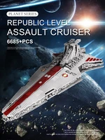 mould king building blocks toys the moc republic attack cruiser model set assembly bricks kids educational toys christmas gifts