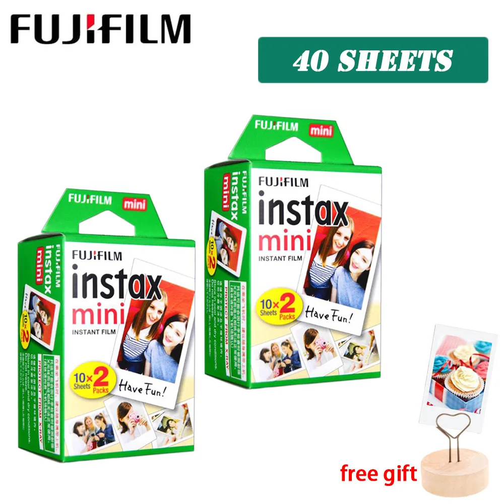 10-100 листов Fujifilm Instax Mini 9 8 пленочная камера фото 3 дюйма белые края пленки для Polaroid Instant Mini 9 8 7s 25 50s 90 Sp-2 - Цвет: 40 sheets