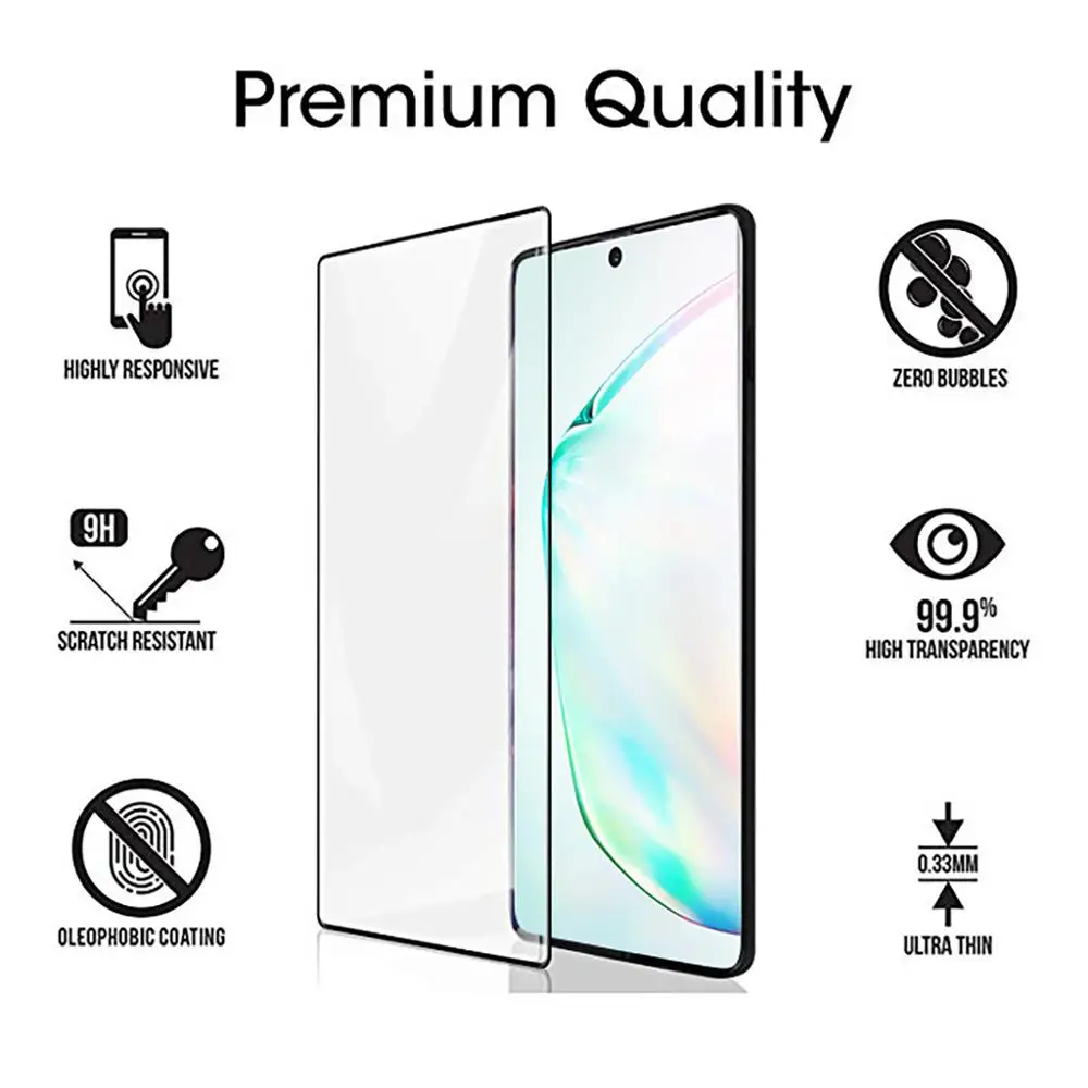 2-в-1 15D защитный Стекло для samsung Galaxy Note 10 Камера закаленное Примечание Pro плюс +