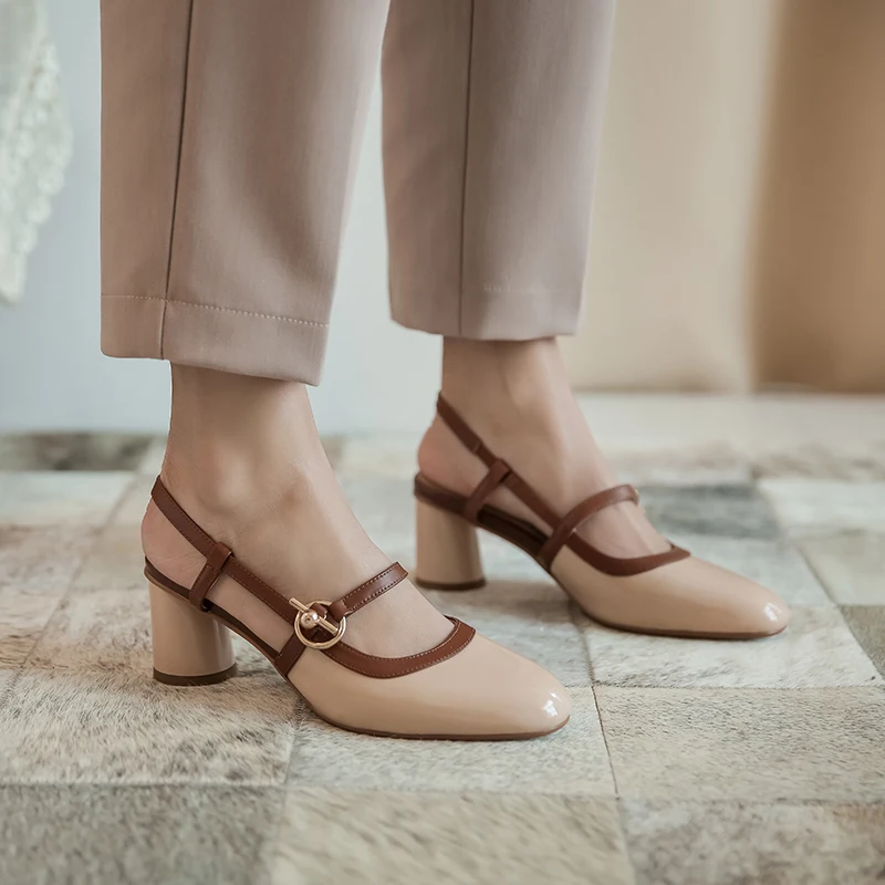 

MORAZORA 2020 New Brand summer high heels shoes genuine leather fashion women pumps simple buckle mixed colors party shoes