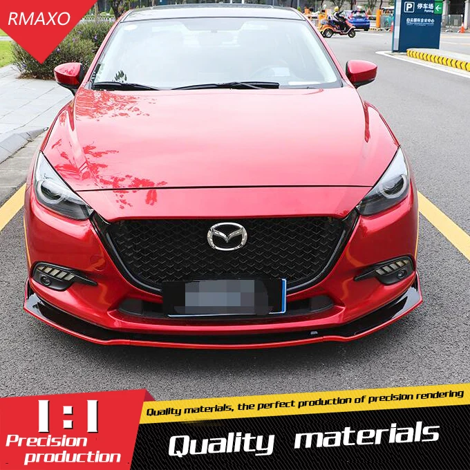 Задний спойлер для Mazda 3 Axela защитные бамперы переднего бампера ABS 2014 2018|Спойлеры и