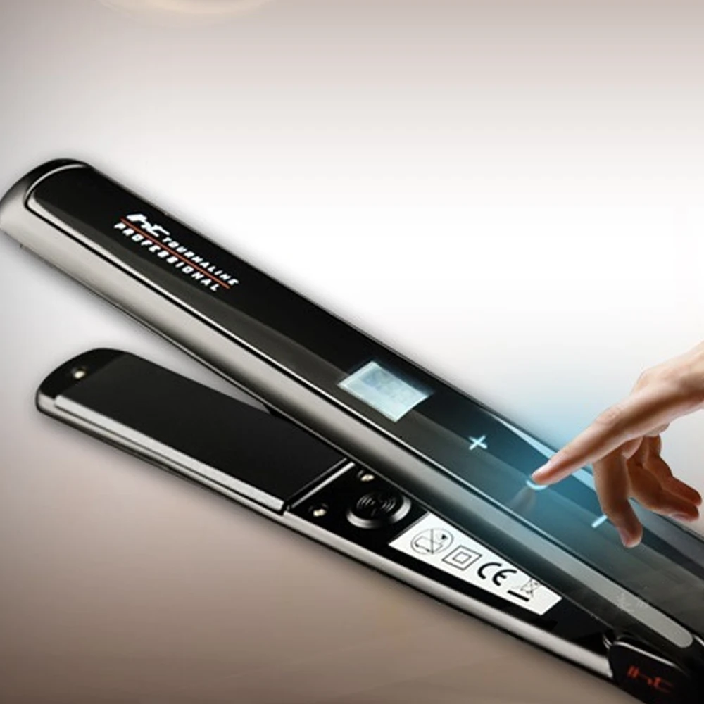 Плоский утюжок для выпрямления волос профессиональной турмалиновой