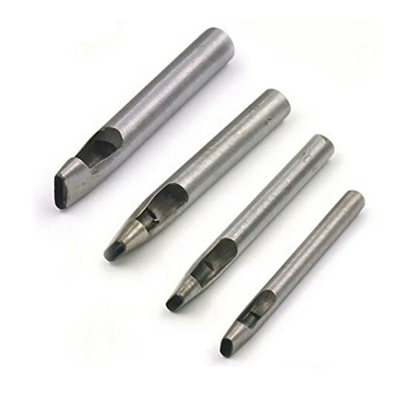 5 шт Дырокол Набор овальной формы кожа резак для работы кожи (4X6 мм 4X7 4X8 4X10 4X12