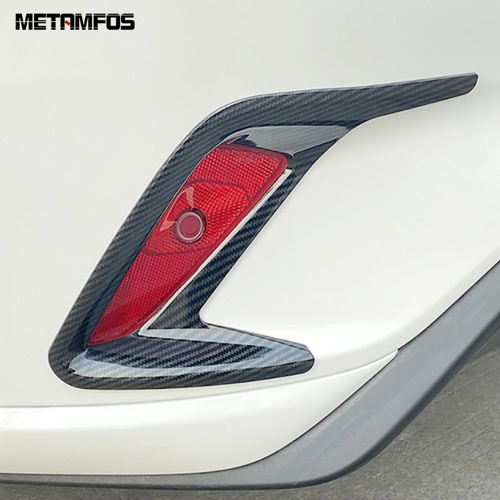 Для Ford Focus 2019 2020 седан углеродное волокно задний противотуманный светильник