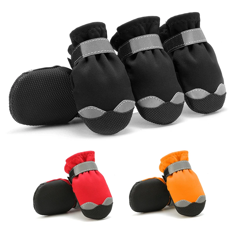 Светоотражающие Водонепроницаемые ботинки для собак обувь средних и больших