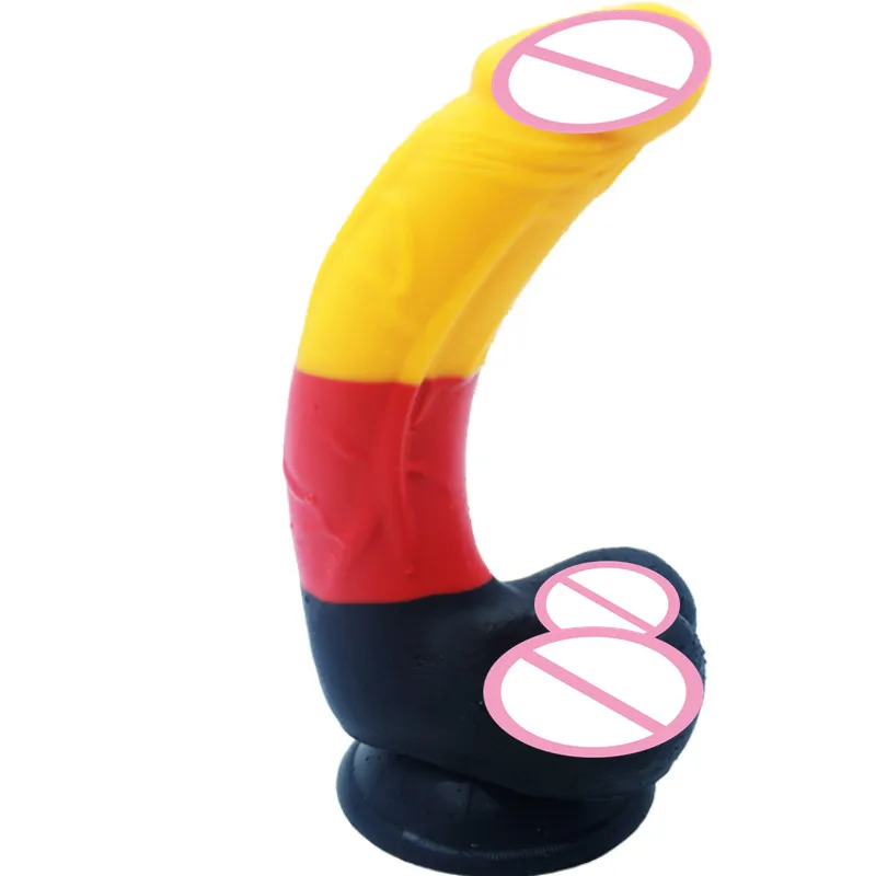 Секс товары 3 размера красочный реалистичный фаллоимитатор с присоской