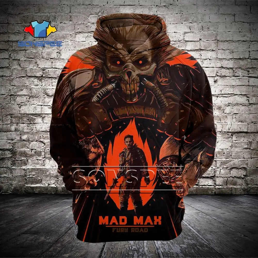 SONSPEE/3D принт Crazy Max 4: The Road to Fury мужская и женская