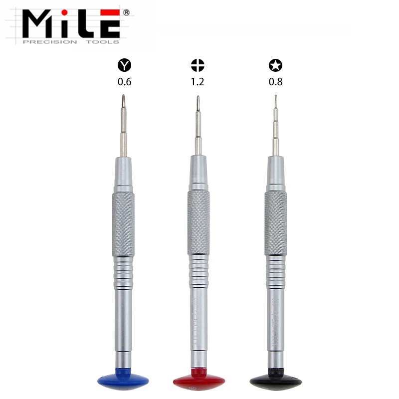 

MILE for Magnetic Precision 0.6mm 0.8mm 1.2mm Pentalobe Screwdriver for iPhone 11 11pro/max XS X 8 7plus Opening Repair Tools