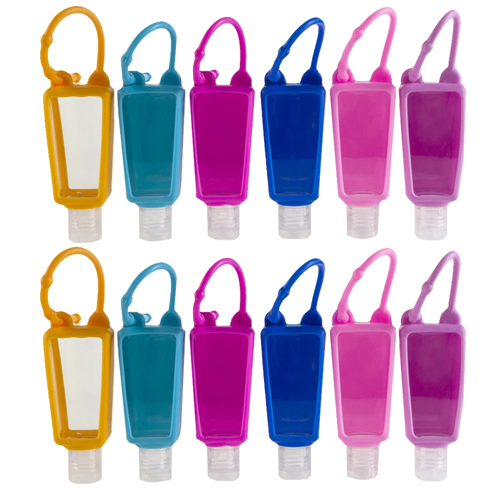 24pcs Hand Sanitiser Bottles Simple Portable Useful Plastic Travel Bottle Liquid Dispenser for Lotion Shampoo Bodywash |