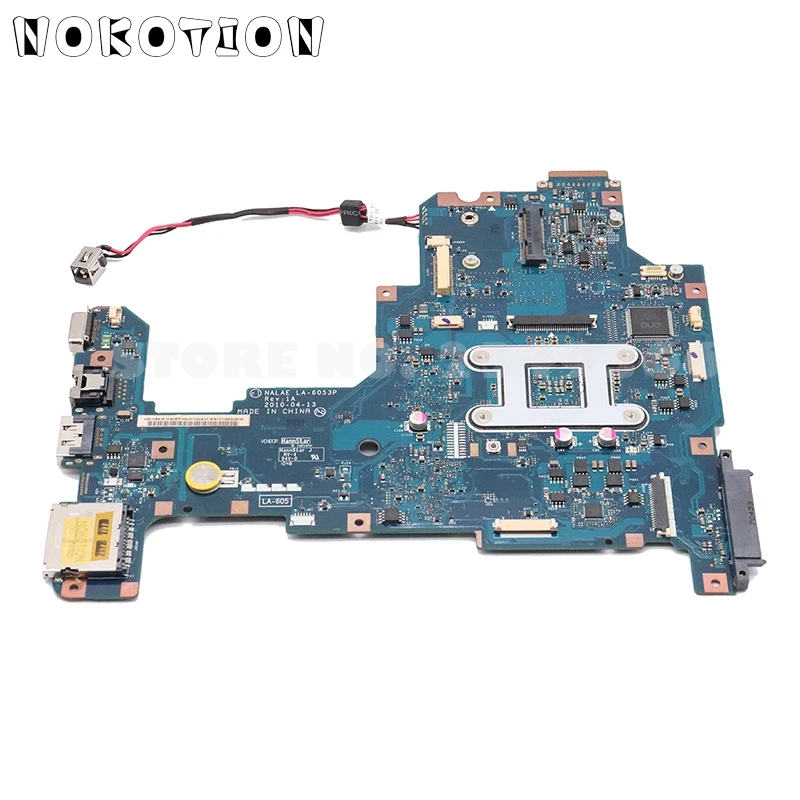 NOKOTION K000103980 основная плата для Toshiba Satellite L675 L675D материнская плата для ноутбука NALAE LA-6053P HD3200 DDR3 разъем s1 Бесплатный процессор