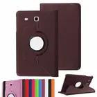 Чехол для Samsung Tab E 8,0, SM-T377, вращающийся на 360 градусов чехол из искусственной кожи для Galaxy Tab E 8 дюймов, T377, T375, T378, стекло для планшета