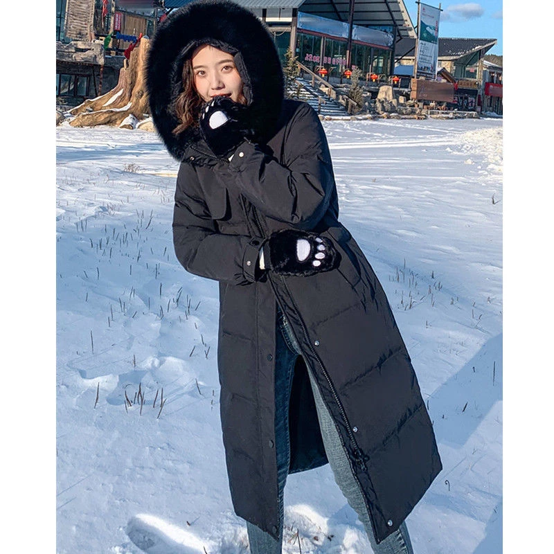 

New White duck down padded long down jacket women Winter Duck Down Jacket Women long Coat Warm Thick Female Clothes High Quality
