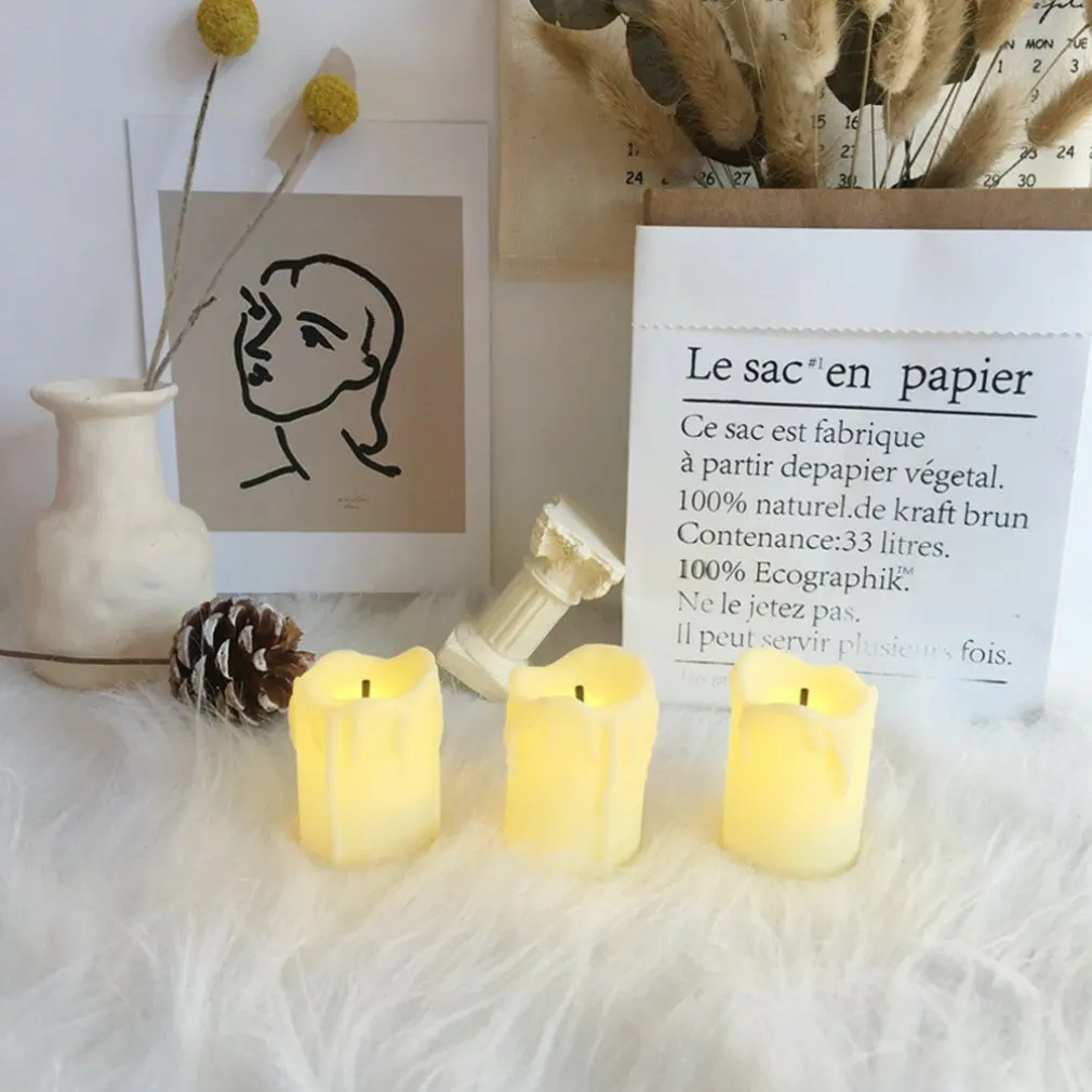 

Retro Literary Roman Candlestick Simulation Candle Night Light Desktop Decoration Table Decoration Dormitory Decoration