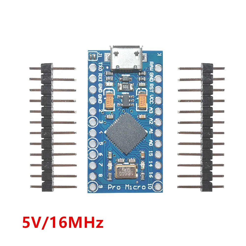 5V 16MHz Pro Micro ATmega32U4 3,3/5 V 8/16 МГц заменить ATmega328 для Arduino Pro Mini с 2 Row штыревые для Leonardo Mini Usb Интерфейс - Цвет: 5V 16MHz