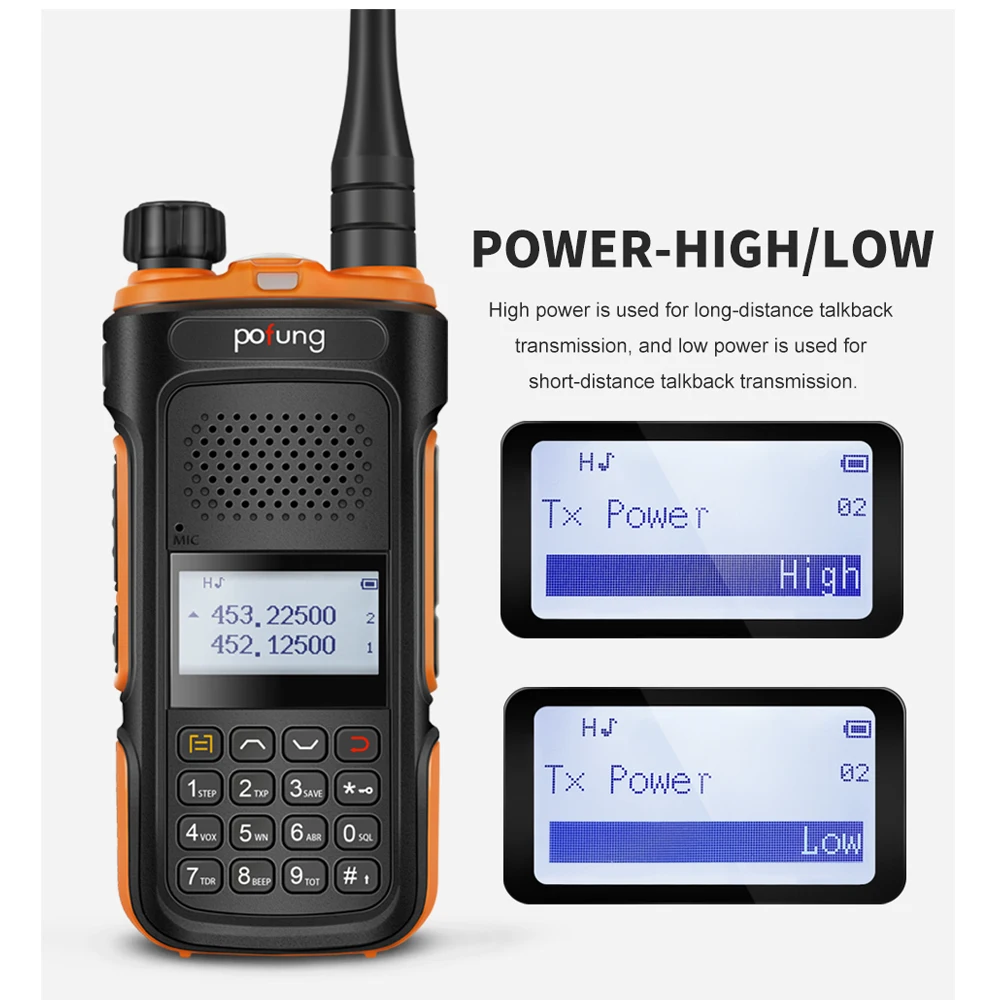 1/2pcs Baofeng Walkie Talkie Set BF-UV10 Portable VHF UHF 5W 128 Channels Built-in VOX 2 Way Ham CB Radio for Hotel Hunting New | Мобильные